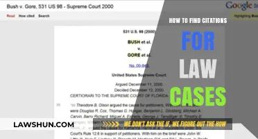 Finding Law Case Citations: A Comprehensive Guide