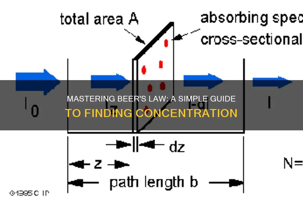 how to find concentration beer