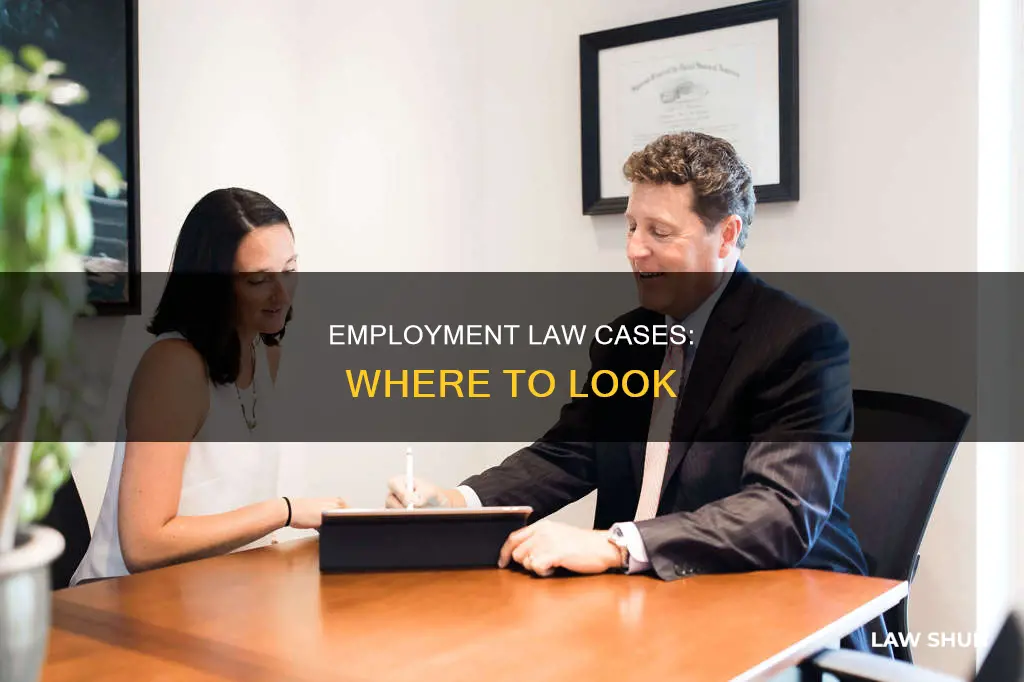 how to find employment law cases