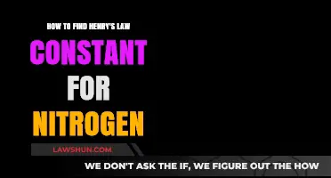 Finding Nitrogen's Henry's Law Constant: A Step-by-Step Guide
