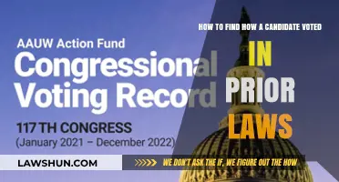 Uncovering Voting Records: How to Track a Candidate's Past Legislative Votes