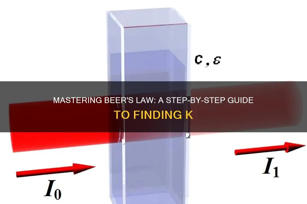 how to find k in beer