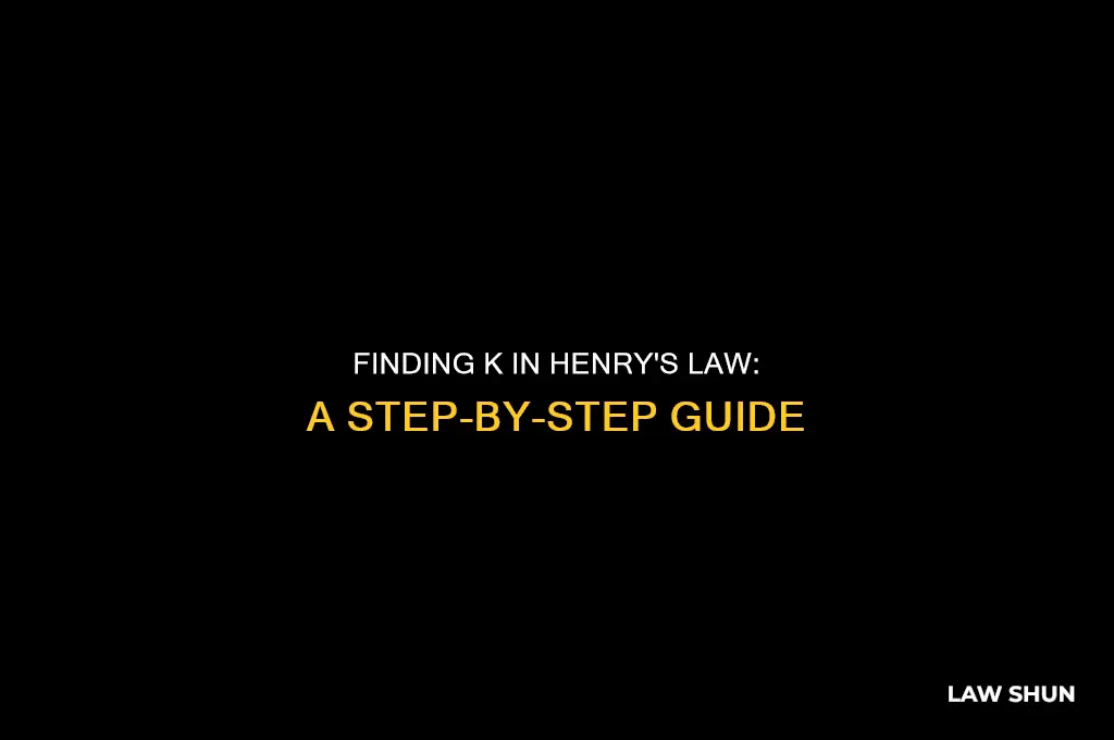 how to find k in henry