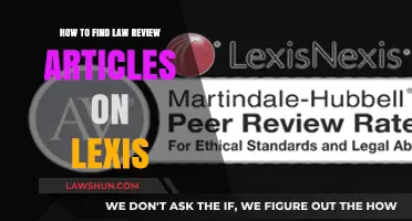 Mastering Lexis: Efficient Strategies to Locate Law Review Articles