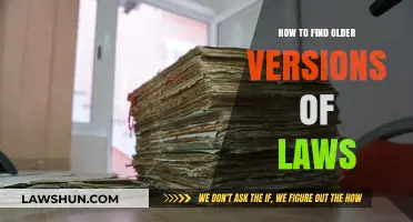 Tracing Legal History: Locating Older Versions of Laws Effectively