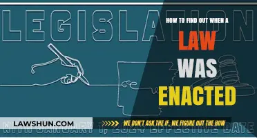 Tracing Legislation: A Guide to Discovering When Laws Were Enacted