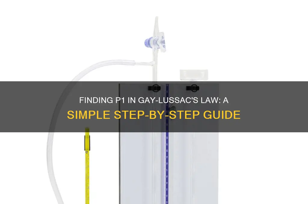 how to find p1 in gay lussac