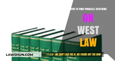 Mastering West Law: Efficiently Locating Parallel Citations for Legal Research