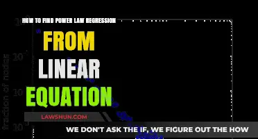 Transforming Linear Equations to Power Law Regression: A Step-by-Step Guide