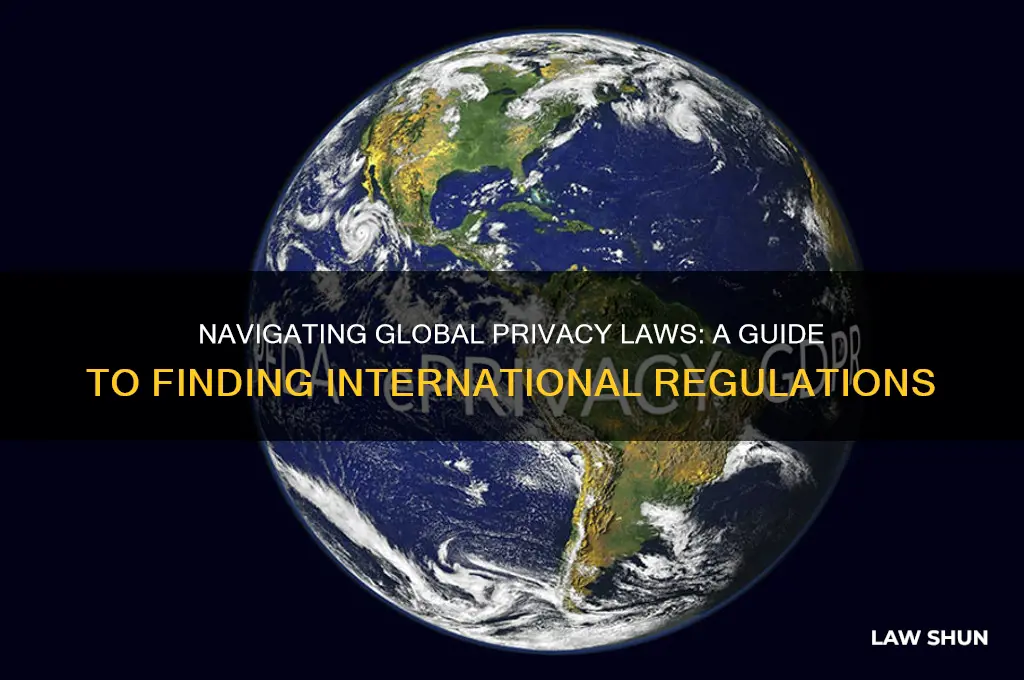 how to find privacy laws in other countries
