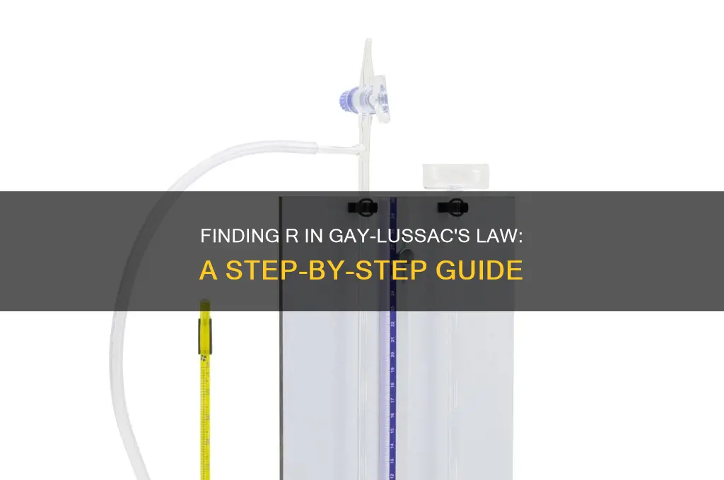 how to find r in gay-lussac