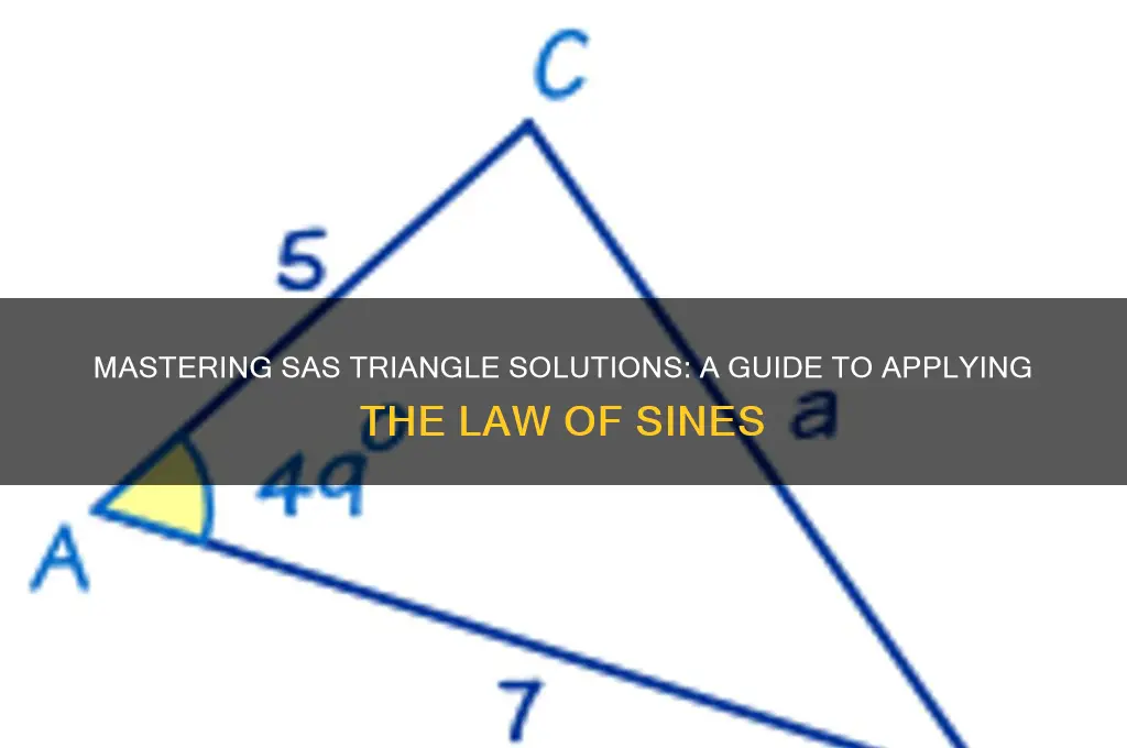 how to find sas law of sines