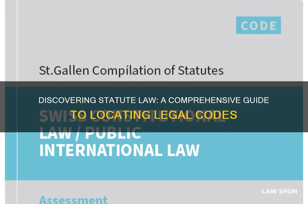 how to find statue law