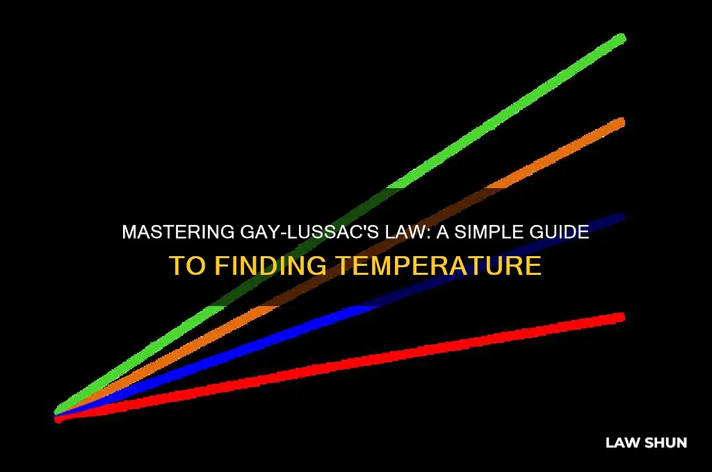 how to find temperature in gay lussac