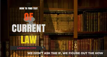 Navigating Legal Databases: A Guide to Locating Current Law Text