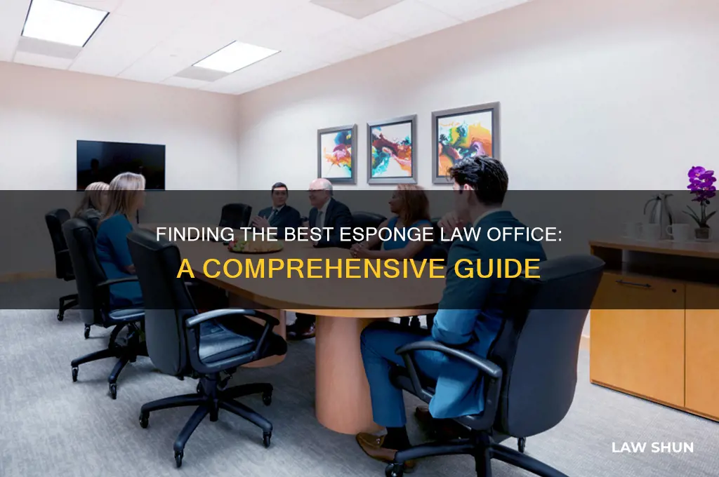 how to find the best esponge law office