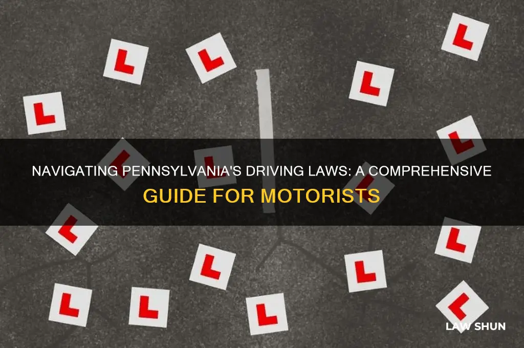how to find the driving laws in pa