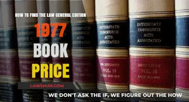 Finding the 1977 Law General Edition Book's Current Market Price