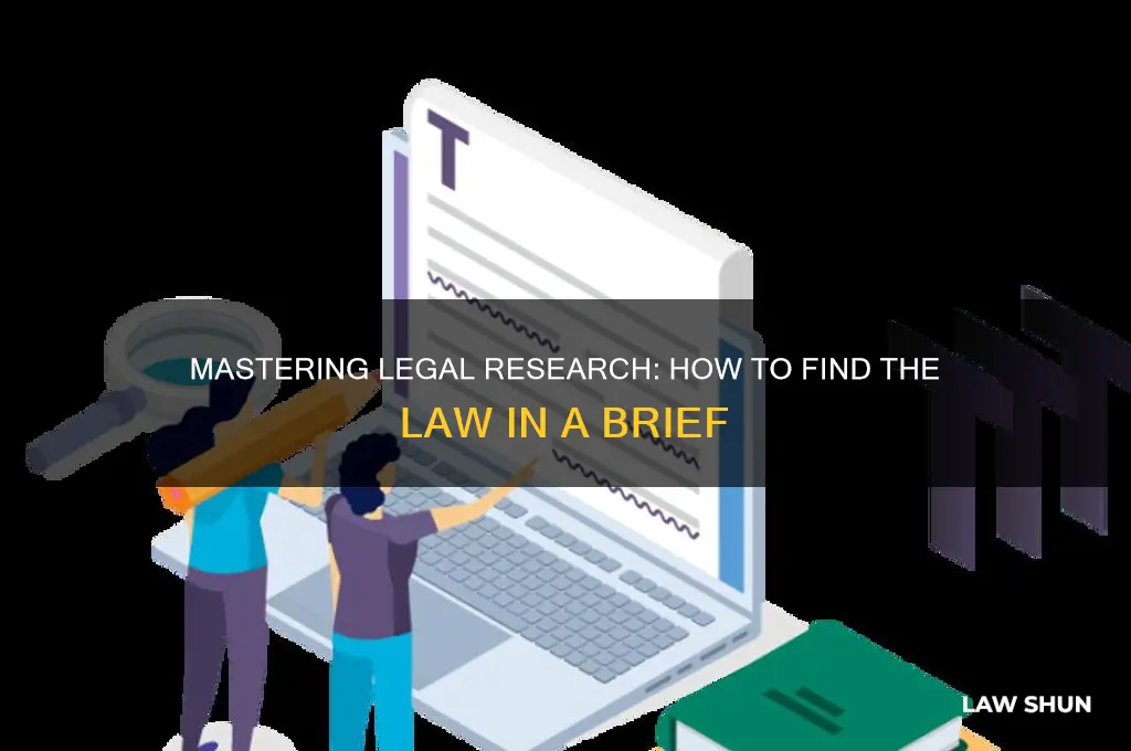 how to find the law in a brief