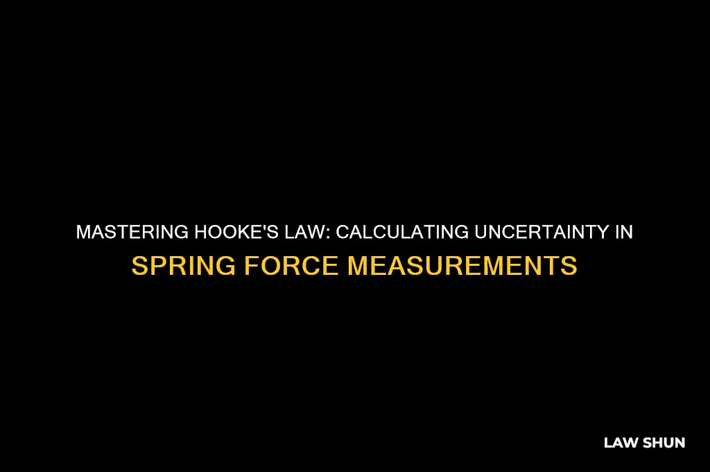 how to find uncertainty in hooks law