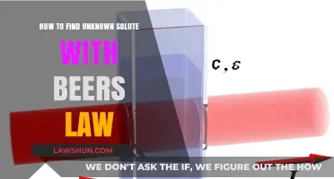 Unveiling Unknown Solutes: Mastering Beer's Law for Accurate Identification
