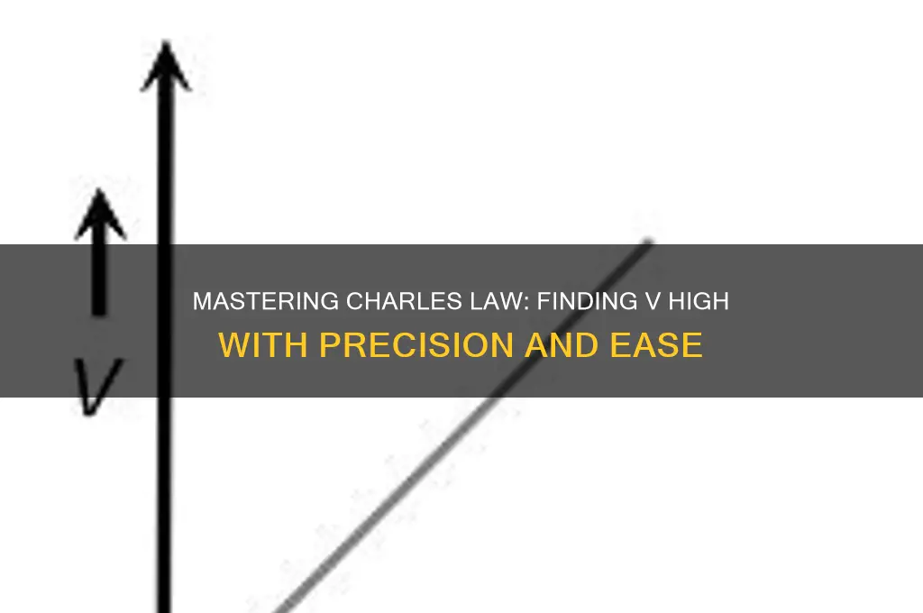 how to find v high in charles law