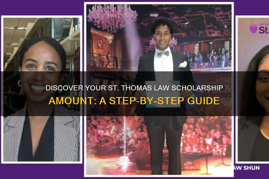 how to find your scholarship amount st thomas law