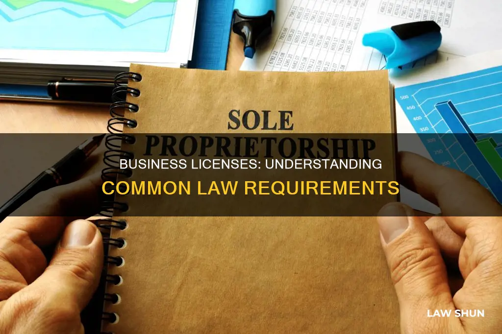 how to get a business license common law