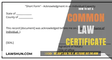 Obtaining Your Common-Law Certificate: A Step-by-Step Guide