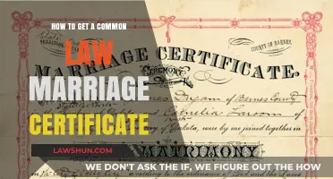 Obtaining a Common-Law Marriage Certificate: A Guide