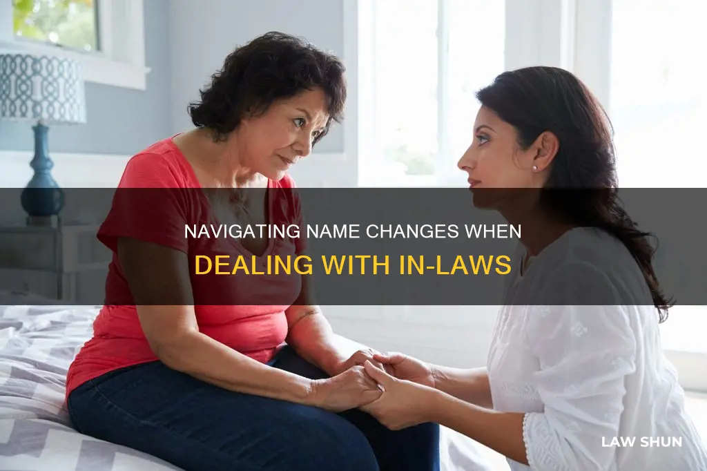 how to go from mrs to first name for in-laws