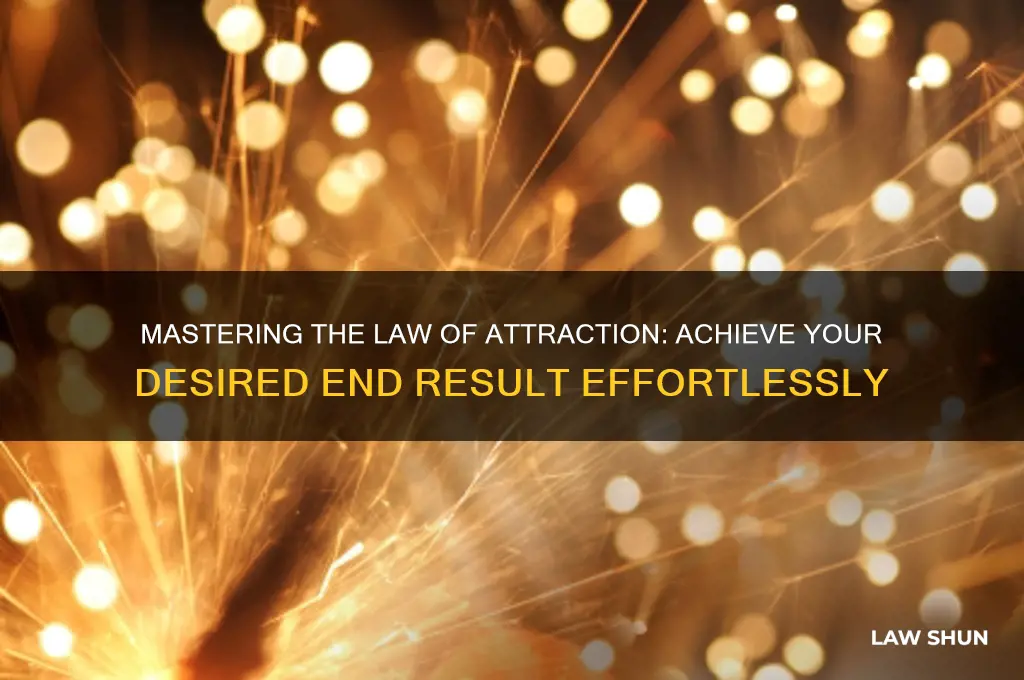 how to govus on the endcresult with law of attraction