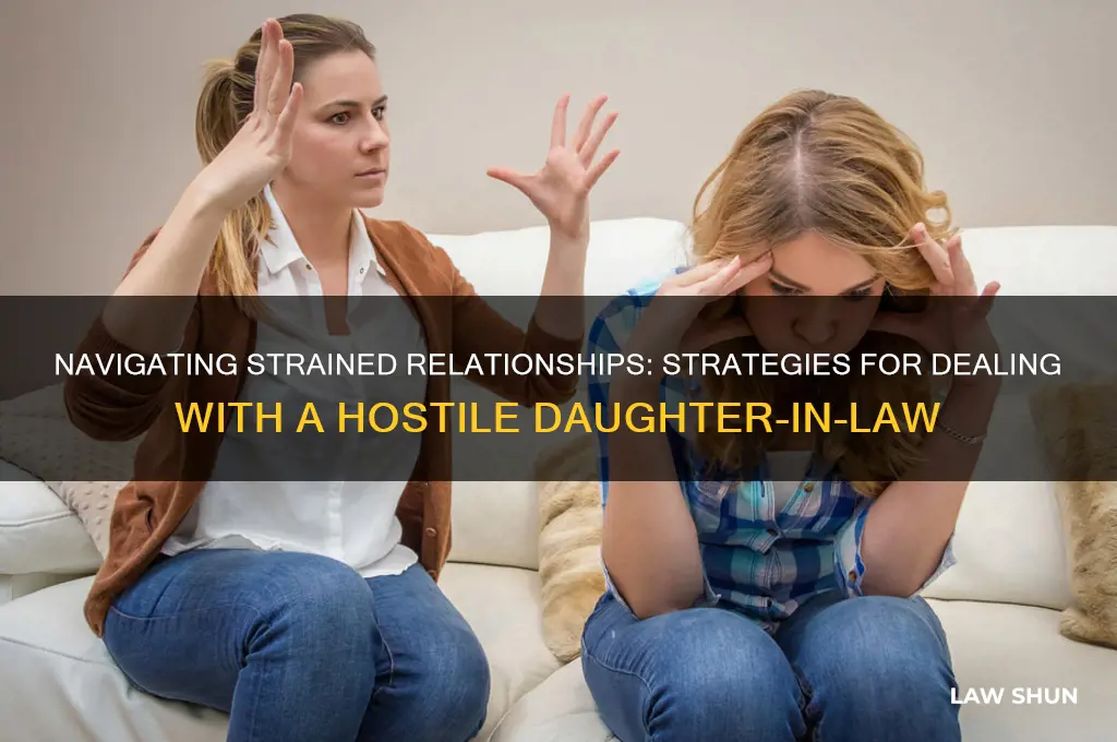 how to handle a daughter in law that hates you