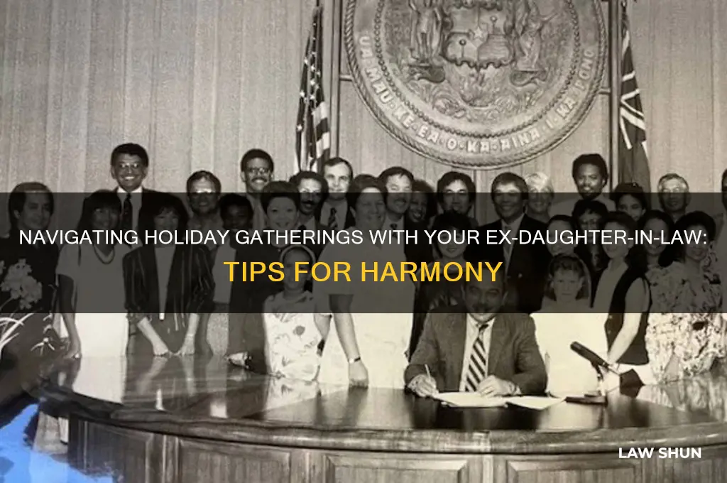 how to handle holidays with ex daughter in law
