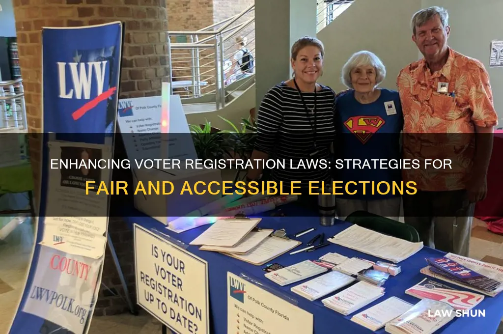how to improve voter registration laws