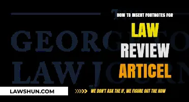 Mastering Footnotes: A Guide for Law Review Article Formatting