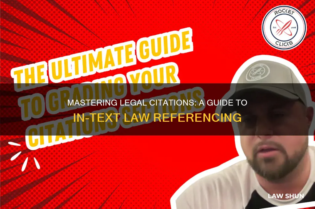 how to intext cite a law