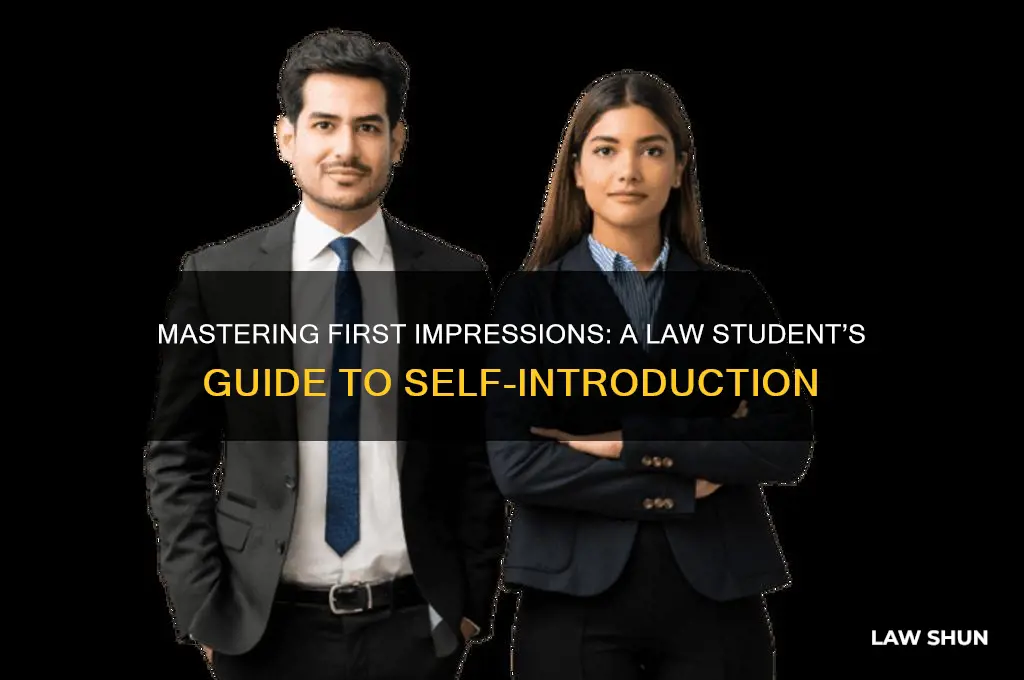 how to introduce yourself as a law student
