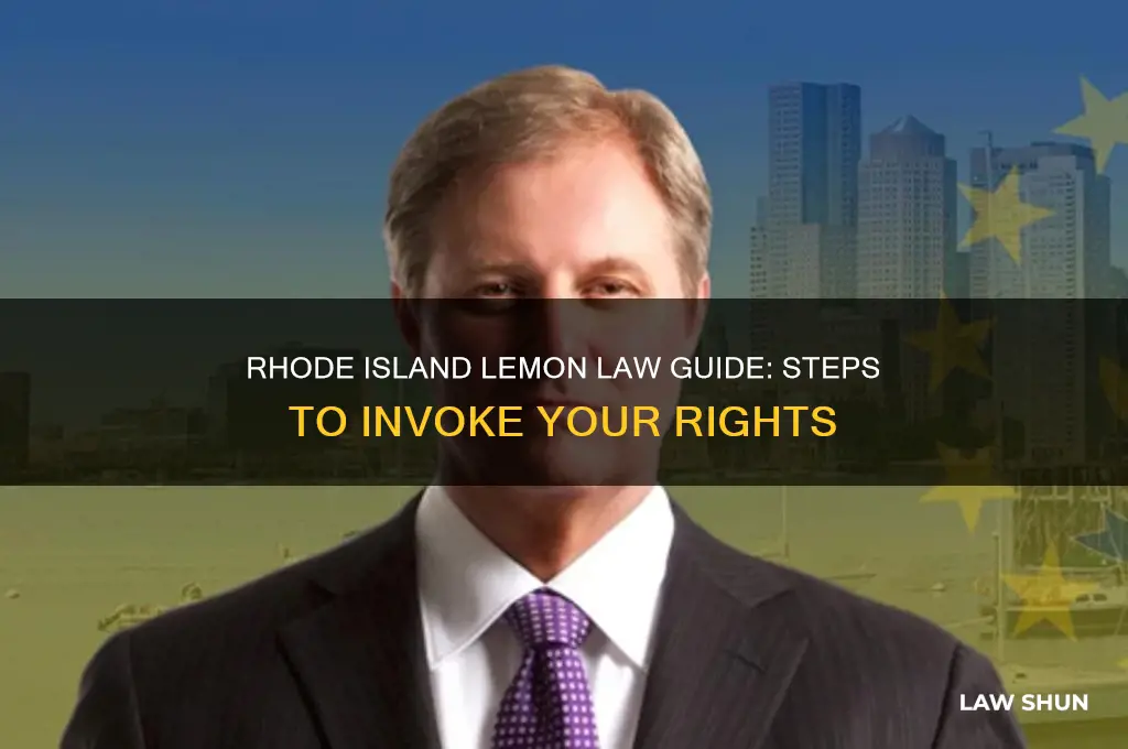 how to invoke lemon law in rhode island