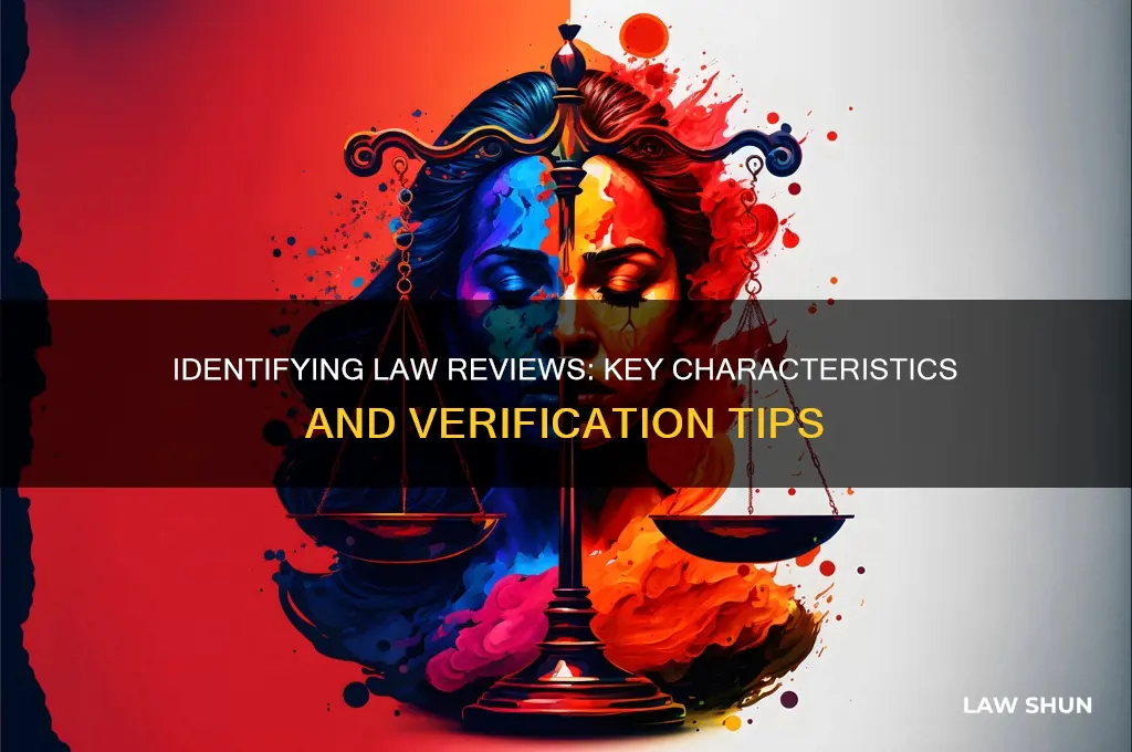 how to know if a source is a law review