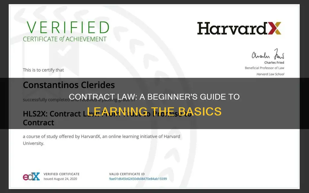 how to learn contract law