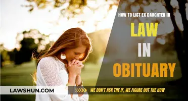 Listing Ex-Daughter-in-Law in Obituary: Etiquette and Consideration Guide