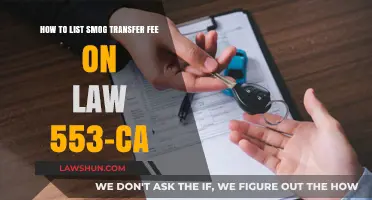 Understanding Smog Transfer Fees Under California Law 553-CA: A Guide