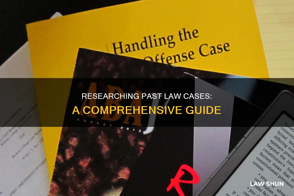 how to look up past law cases