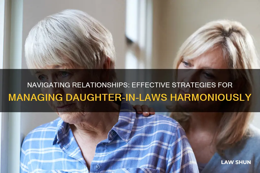 how to manage daughter in laws