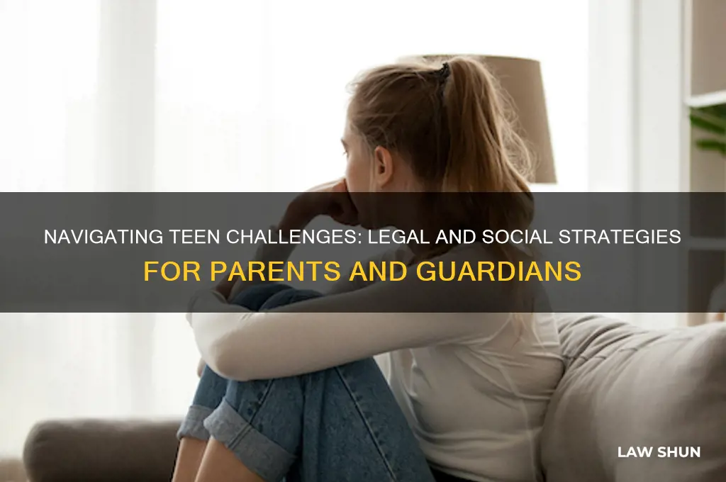 how to manage teen issues with the law or other