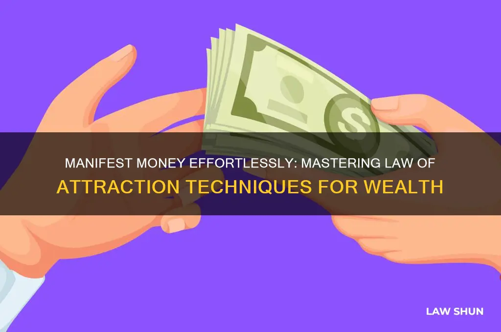 how to manifest money law of attraction