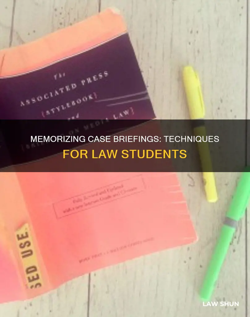 how to memorize case briefings law