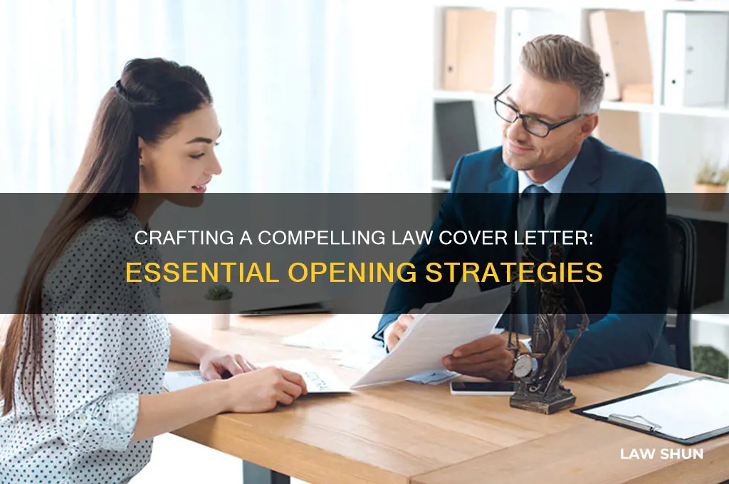 how to open a law cover letter