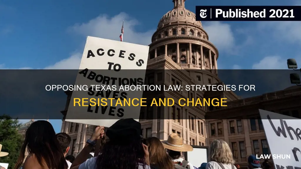 how to oppose texas abortion law